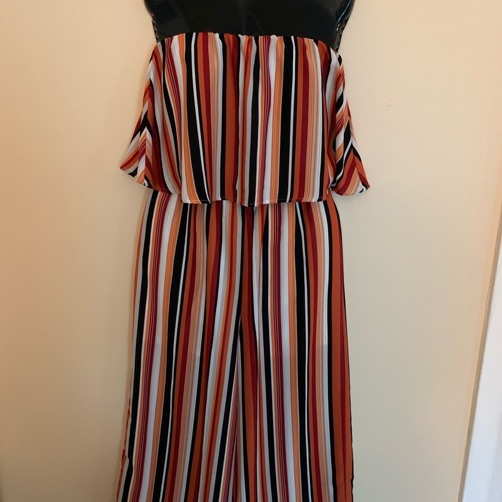 Strapless Lightweight Striped Jumper